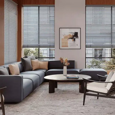 Aria Blinds JPG living room with sheer shades